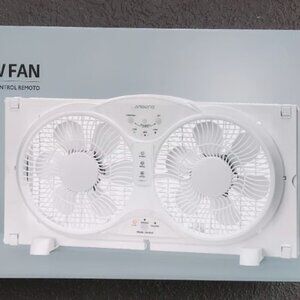 Twin Window Fan Remote Controlled